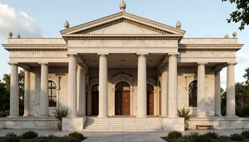 palladian,zappeion,greek temple,palladio,neoclassical,marble palace,borromini,doric columns,temple of diana,house with caryatids,bahai,italianate,villa borghese,palladianism,neoclassicism,roman temple,neoclassic,villa balbiano,istana,mansion