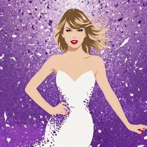 fashion vector,new year vector,vector art,swifty,swiftlet,vector illustration,aylor,dressup,purple dress,taylor,award background,white winter dress,purple background,swiftmud,purple glitter,vector image,vector graphic,white with purple,snowflake background,diamond background,Art,Artistic Painting,Artistic Painting 42