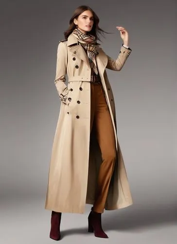 the model is dressed in a trench coat,long coat,overcoats,trenchcoat,overcoat,greatcoat,coat,Illustration,Realistic Fantasy,Realistic Fantasy 01