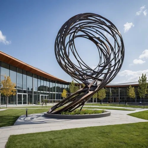 steel sculpture,armillary sphere,sculpture park,public art,kettunen center,mother earth statue,garden sculpture,corten steel,bronze sculpture,allies sculpture,torus,sculptor ed elliott,branch swirl,scuplture,wire sculpture,arts loi,student information systems,copper rock pear,biotechnology research institute,home of apple,Photography,General,Realistic