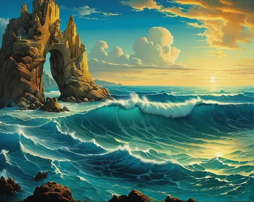 sea landscape,seascape,ocean waves,coastal landscape,ocean background,cliffs ocean,ocean,tidal wave,landscape with sea,sea,underwater landscape,seascapes,ocean paradise,sea fantasy,rocky coast,beach landscape,crashing waves,the endless sea,tropical sea,sea-shore,Art,Artistic Painting,Artistic Painting 20