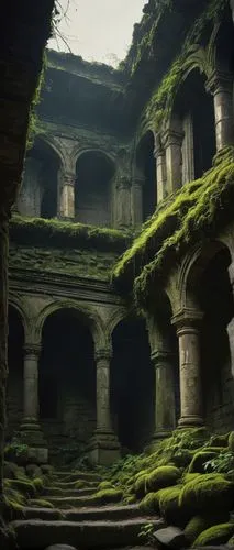 matthiessen,labyrinthian,moss landscape,ancient ruins,ruins,abandoned place,ancient city,abandoned places,ancient buildings,the ruins of the,lost place,ruin,ruine,rivendell,terraced,ancient house,hall of the fallen,ancients,monasteries,lostplace,Illustration,Japanese style,Japanese Style 18