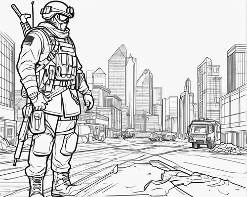 In a post-apocalyptic world, as governor, what steps do you take to rebuild and restore order?,mono-line line art,arrow line art,coloring page,mono line art,office line art,line art,line-art,lineart,p