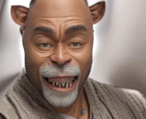 cgi,old human,yogi,fractalius,3d model,3d rendered,mundi,tiger woods,lokportrait,b3d,dentures,orc,hag,wolfman,goblin,wolf bob,tiger png,moor,african american male,racketlon,Common,Common,Natural