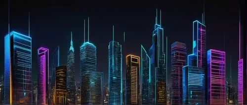 Modern architectural design panel, sleek metallic frame, glass or wood material, matte or glossy finish, 3D futuristic pattern, neon lights embedded, cityscape or skyscraper background, nighttime or d