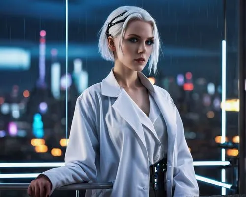 female doctor,white coat,female nurse,nurse uniform,lady medic,ship doctor,theoretician physician,sci fi surgery room,physician,nurse,wallis day,consultant,doctor,cyberpunk,pathologist,sci fiction illustration,neon human resources,medical sister,surgeon,pharmacist,Conceptual Art,Oil color,Oil Color 15