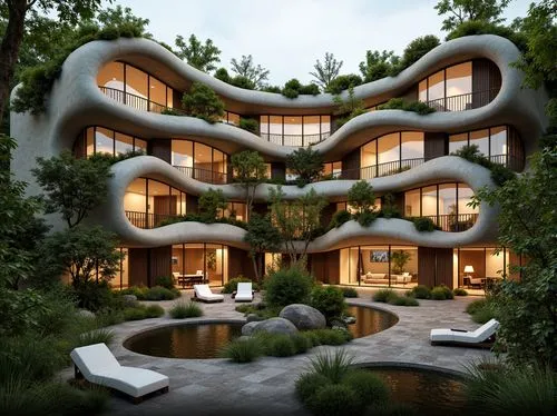 interlace,3d rendering,garden design sydney,futuristic architecture,cubic house,landscape design sydney,landscaped,seidler,forest house,apartment building,modern architecture,earthship,dunes house,climbing garden,landscape designers sydney,biospheres,tree house,treehouses,dreamhouse,residential