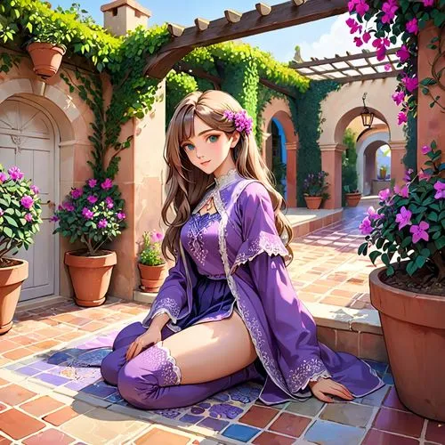 nozomi,alhambra,violetta,rapunzel,ayra,la violetta,Anime,Anime,General