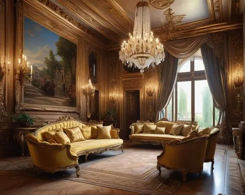 ornate room,great room,luxury home interior,sitting room,opulently,opulent,opulence,chambre,interior decoration,livingroom,luxurious,interior decor,living room,interior design,danish room,chateau,royal interior,luxury property,sumptuous,luxury,Illustration,Paper based,Paper Based 11