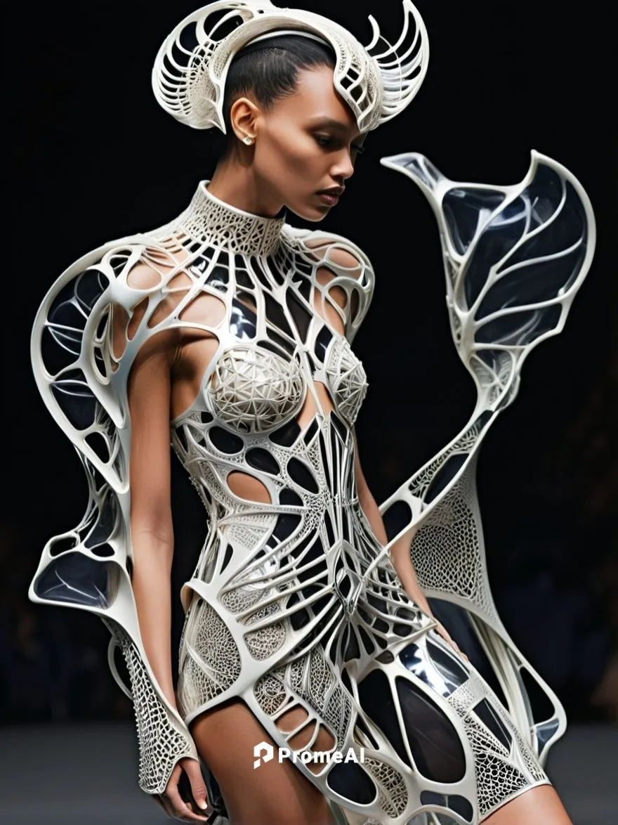 ratu ahlam alhamidi,gaultier,afrofuturism,biomechanical,sculptural,mugler,mesh and frame,volou,netted,crocheted,haute couture,paper art,rib cage,thakoon,openwork,rodarte,paper lace,filigree,balmain,sc