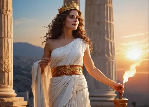 athena,greek mythology,greek myth,thracian,athenian,ephesus,cleopatra,artemis temple,artemisia,caryatid,hellenic,ancient greek temple,the ancient world,priestess,cybele,assyrian,lycaenid,kourion,goddess of justice,2nd century,Illustration,Realistic Fantasy,Realistic Fantasy 16