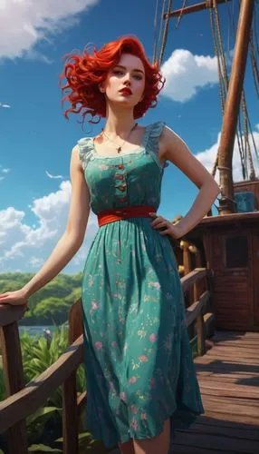 trine,princess anna,a girl in a dress,ariel,figurehead,meg,boudicca,the sea maid,dirndl,dorthy,harmonix,evie,celtic queen,maeve,sylvania,scarlet sail,scotswoman,rowena,country dress,merida,Art,Classical Oil Painting,Classical Oil Painting 15