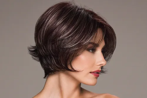 Beam | Synthetic (Mono Crown) Wig by Ellen Wille,asymmetric cut,pixie cut,pixie-bob,colorpoint shorthair,asian semi-longhair,trend color,hair shear,smooth hair,shoulder length,layered hair,bob cut,art