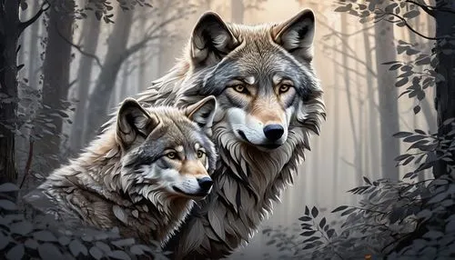 wolf couple,two wolves,wolves,gray wolf,wolf hunting,canidae,wolfdog,european wolf,howling wolf,canis lupus,woodland animals,wolf,wolf pack,wolf's milk,huskies,forest animals,red wolf,werewolves,canines,scent hound,Photography,Fashion Photography,Fashion Photography 04