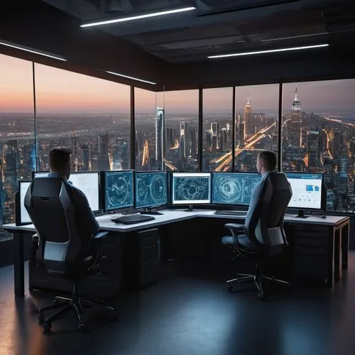 trading floor,computer room,modern office,blur office background,cios,control center,Photography,General,Sci-Fi