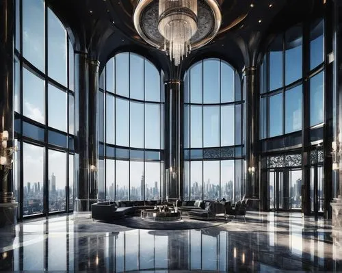 penthouses,intercontinental,luxury home interior,habtoor,luxury hotel,damac,lobby,largest hotel in dubai,art deco,ballroom,glass wall,glass facade,jumeirah,luxury property,amanresorts,baccarat,ballrooms,luxury bathroom,opulently,glass facades,Illustration,Realistic Fantasy,Realistic Fantasy 46