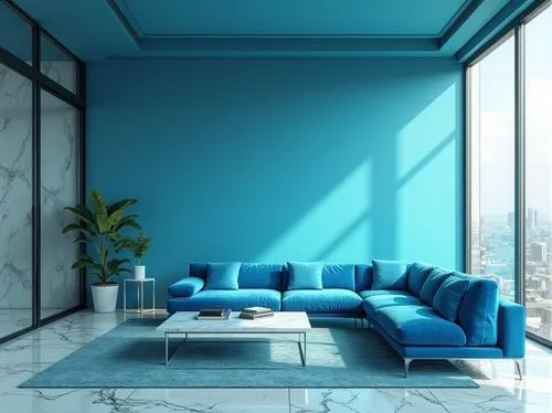 blue room,apartment lounge,living room,contemporary decor,modern living room,modern decor,modern minimalist lounge,livingroom,interior design,mahdavi,interior modern design,sitting room,blue painting,electric blue,interior decoration,blu,color turquoise,light blue,glass wall,blue pillow,Photography,General,Realistic