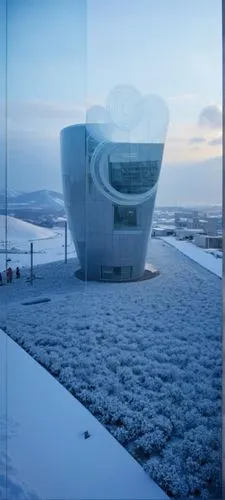 a very big building that has been made out of snow,snohetta,harpa,futuristic art museum,hunterston,reykjavik,keflavik,Photography,General,Realistic