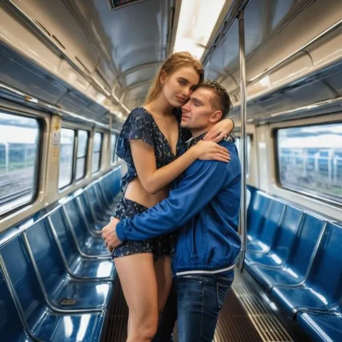 holton,airtrain,passengers,couple goal,lucky guy,train ride,ttc,young couple,beautiful couple,as a couple,skytrain,metrosexuals,supercouple,lucaya,daniil,baryshnikov,two people,jasey,train,light rail,Photography,General,Realistic