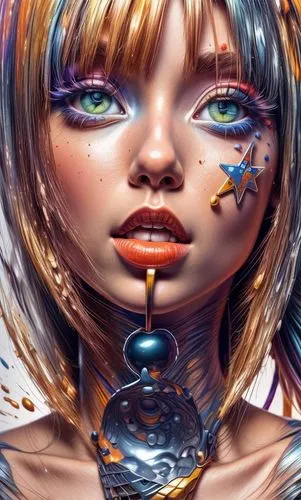 fantasy art,fantasy portrait,world digital painting,psychedelic art,faery,3d fantasy,tears bronze,dewdrop,boho art,mystical portrait of a girl,painted lady,fractals art,faerie,digital art,painter doll,water pearls,fantasy woman,prismatic,fantasy girl,fantasy picture