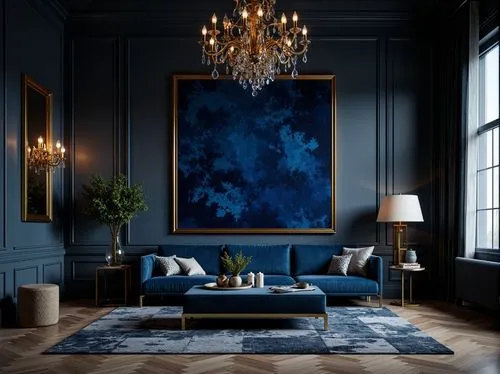 blue room,fromental,blue painting,gournay,interior decoration,sitting room,wallcovering,interior decor,danish room,zoffany,blue lamp,mazarine blue,interior design,danish furniture,wallcoverings,modern decor,livingroom,furnishing,minotti,contemporary decor