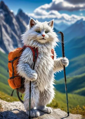 mountain guide,cat warrior,adventurer,backpacking,hiking equipment,mountaineering,cartoon cat,cat european,chinese pastoral cat,mountaineer,himalayan,hiker,mountain climber,siberian cat,birman,cute cat,cat image,selkirk rex,high-altitude mountain tour,mountain hiking,Photography,Black and white photography,Black and White Photography 09