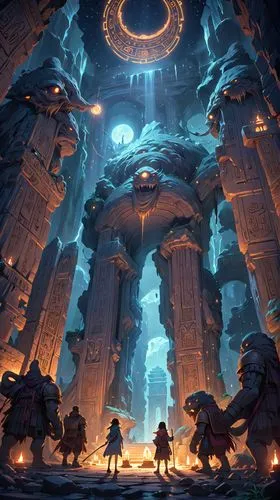 labyrinthian,3d fantasy,arenanet,hall of the fallen,game illustration,kondos,dungeons,ancient city,icewind,dungeon,praetorium,underdark,imperialis,neverwinter,strangehold,wildstar,trine,undercity,chronicon,fantasy art,Anime,Anime,Realistic