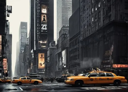 new york taxi,taxi cab,yellow taxi,taxicabs,taxicab,taxis,cosmopolis,manhattan,taxi stand,taxi,new york,cabbies,new york streets,cabs,newyork,cabbie,time square,cityscapes,gotham,nyfa,Conceptual Art,Fantasy,Fantasy 33