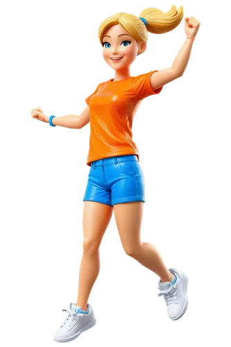 female runner,sports girl,aerobic exercise,children jump rope,orange,little girl running,3d figure,skort,majorette (dancer),jogging,athletic dance move,figure skating,sports dance,fitness coach,ken,sprint woman,fitness model,jumping rope,fitness professional,sport aerobics,Unique,3D,Garage Kits