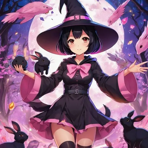 halloween witch,witch,witch hat,halloween wallpaper,witchel,halloween background,witch's hat icon,witching,bewitching,witch's hat,witch's legs,witches,witch ban,celebration of witches,witches' hats,magica,haunebu,ruri,tsukiko,halloween illustration,Illustration,Japanese style,Japanese Style 03