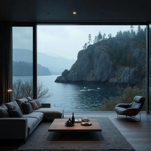 lago grey,house by the water,house with lake,lake view,seclusion,snohetta