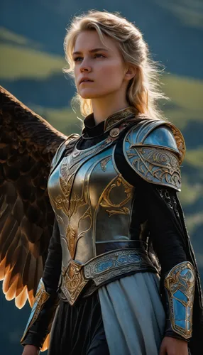 female warrior,heroic fantasy,archangel,warrior woman,the archangel,bird of prey,birds of prey,athena,joan of arc,thracian,greer the angel,imperial eagle,strong women,strong woman,elaeis,fantasy woman,dove of peace,dark angel,vane,norse,Photography,General,Fantasy