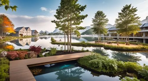 shangrila,suzhou,resort,wuzhen,hangzhou,landscaped,Photography,General,Realistic