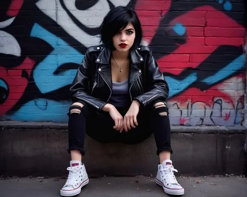 monami,kreayshawn,bad girl,goth woman,subcultures,grrrl,grungy,yousaf,rock chick,yasmine,leather jacket,androgyny,winehouse,grimes,greaser,misfit,alleyways,grrrls,frontwoman,amy,Conceptual Art,Daily,Daily 07