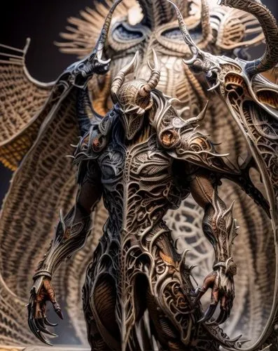 tribal bull,armored animal,minotaur,trioceros,wildebeest,fractalius,oryx,cow horned head,alien warrior,cape buffalo,texas longhorn,triceratops,district 9,shamanic,bighorn,predator,cattle skull,horned cows,biomechanical,shaman