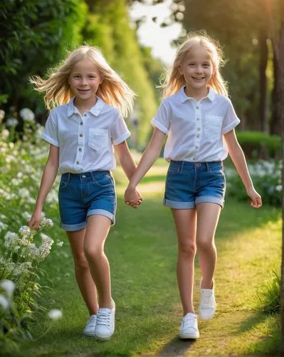 little girls walking,happy children playing in the forest,girl and boy outdoor,children jump rope,walk with the children,children girls,children is clothing,little boy and girl,little angels,little girl running,sewing pattern girls,little girls,vintage children,photos of children,photographing children,two girls,children's for girls,children's background,little girl dresses,kids' things,Art,Classical Oil Painting,Classical Oil Painting 04