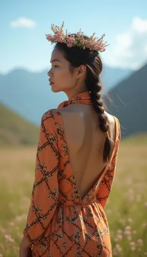 wildflower,girl in flowers,hula,kimbra,floral,inner mongolian beauty