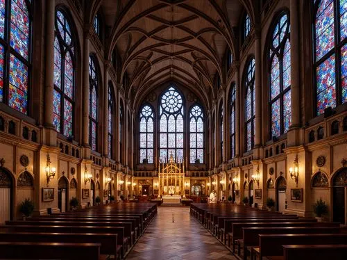 transept,interior view,presbytery,interior,the interior,main organ,duomo,ulm minster,nave,stephansdom,sanctuary,koln,markale,cathedral,pieterskerk,duomo di milano,stained glass windows,cathedral st gallen,kerk,the cathedral