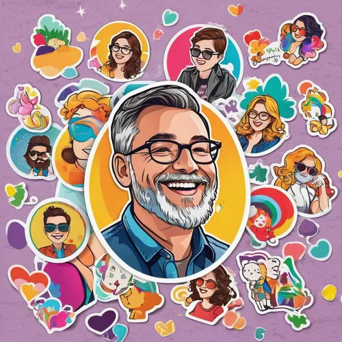 Create a profile pic with a cheerful mood and colorful background.,cartoon people,caricature,diwali wallpaper,indian celebrity,vector people,retro cartoon people,caricaturist,vector illustration,denta