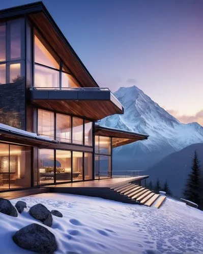 house in mountains,house in the mountains,alpine style,mountain huts,luxury property,snow house,chalet,the cabin in the mountains,beautiful home,avalanche protection,mountain hut,winter house,dreamhouse,snow roof,luxury home,snohetta,verbier,luxury real estate,mountainview,swiss house,Illustration,Abstract Fantasy,Abstract Fantasy 12