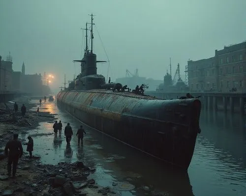 submarine,hull,submarines,hordley,crewdson,drydock