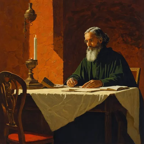 Bol-Portrait-of-a-Scholar-Sitting-at-Table,scholar,persian poet,lev lagorio,leonardo devinci,the abbot of olib,carmelite order,man with a computer,italian painter,eucharist,rabbi,middle eastern monk,t