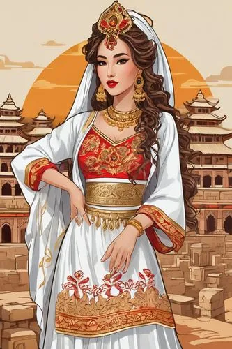 diaochan,zoroastrian novruz,oriental princess,persia,arundhati,gonxha,yunxia,khenin,draupadi,namangan,gandhari,sunzha,xixia,surana,turpan,zhawar,daiyu,luthra,sainthia,dajia,Unique,Design,Sticker