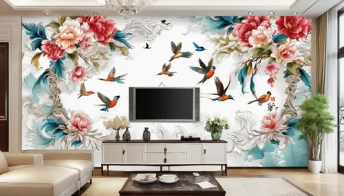 flower wall en,floral and bird frame,japanese floral background,decoration bird,room divider,wall decoration,wall sticker,aquarium decor,modern decor,nursery decoration,interior decoration,contemporary decor,interior design,wall decor,decorates,chinese screen,floral decorations,floral background,interior decor,decorative art,Art,Classical Oil Painting,Classical Oil Painting 01