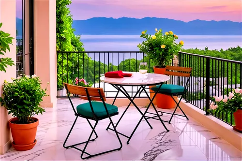 terrazza,terrasse,balcony garden,terrace,positano,block balcony,patio,patios,patio furniture,roof terrace,balcony,terraza,veranda,montreux,italy liguria,holiday villa,outdoor dining,amalfi coast,outdoor furniture,outdoor table and chairs,Illustration,Japanese style,Japanese Style 19