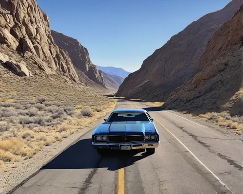 vanishing point,the pamir highway,route66,route 66,ford maverick,amc eagle,dodge monaco,mountain highway,open road,street canyon,roadrunner,road forgotten,chevrolet el camino,steep mountain pass,second generation ford mustang,desert run,desert safari,red canyon tunnel,the road,bonneville,Illustration,Paper based,Paper Based 05