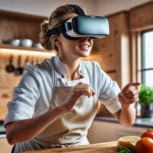 virtual reality headset,vr headset,restaurants online,vr,virtual reality,sbvr,virtuality,virtually,chef,valuevision,women in technology,virtualisation,chef hat,techradar,cookwise,virtual landscape,hmd,virtual world,augmented reality,technology of the future,Photography,General,Realistic