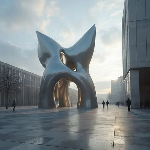 steel sculpture,heatherwick,morphosis,meadmore,public art,calder,sculptural,fearnley,hepworth,arria,carbuncle,libeskind,3d rendering,futuristic art museum,allies sculpture,parametric,sculpture park,scuplture,biomorphic,futuristic architecture,Photography,General,Realistic