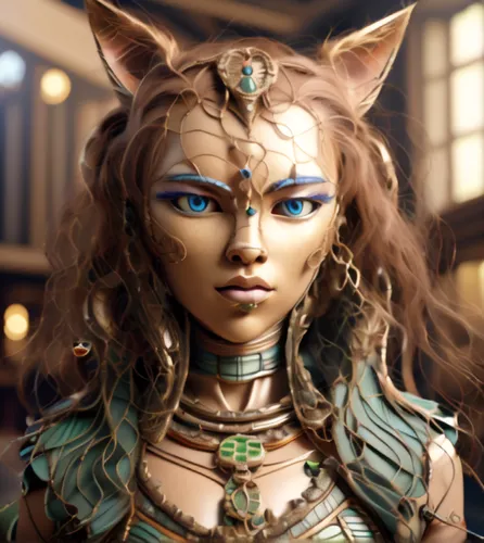 ancient egyptian girl,cleopatra,cat warrior,artemisia,fantasy portrait,sphynx,kat,priestess,avatar,sphinx pinastri,ancient egyptian,feline look,artemis,karnak,feline,gara,female warrior,pharaonic,syme