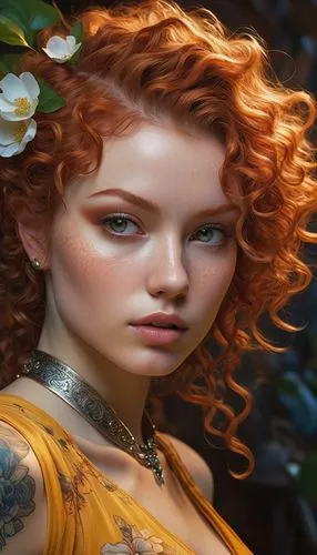 the garden marigold,garden marigold,orange marigold,orange blossom,marigold,faery,seelie,marigold flower,girl in the garden,merida,behenna,ninfa,demelza,derivable,faerie,persephone,danaus,etain,marigolds,fantasy portrait,Conceptual Art,Sci-Fi,Sci-Fi 08